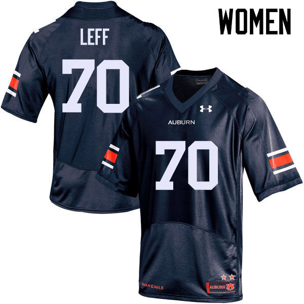 Auburn Tigers Women's Robert Leff #70 Navy Under Armour Stitched College NCAA Authentic Football Jersey MAZ2274JJ